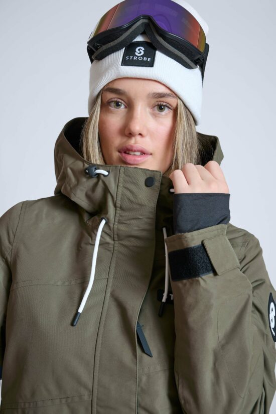 Aura Ski Jas Olive Green - Dames